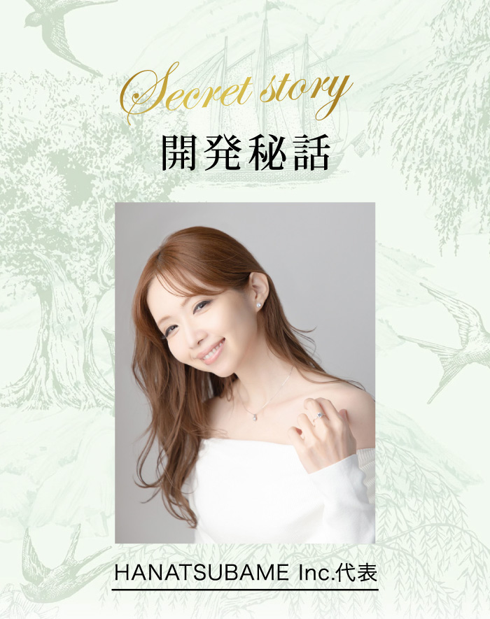 細胞同士をつなぐ糖鎖は年齢とともに減少し、体の反応が遅くなる。糖鎖はツバメの巣に含まれるシアル酸など8つの栄養素でできており、HANATSUBAMEにはそのうち7つが含まれているため、効率的に糖鎖ケアができることを説明した画像